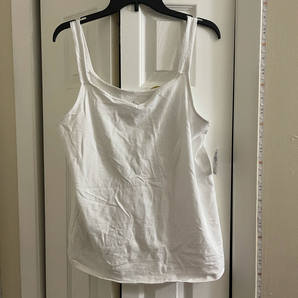 NEW Torrid White V Neck Layering Tank Top Sz 2 18 20